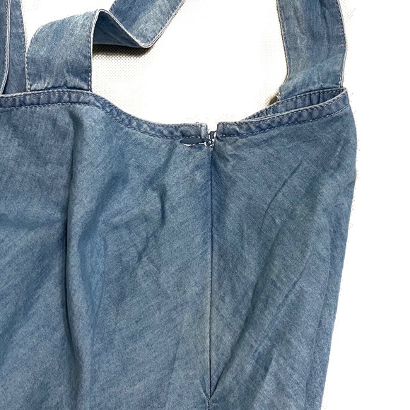 Forever 21 Frayed Chambray Crop Top - Picture 6 of 7